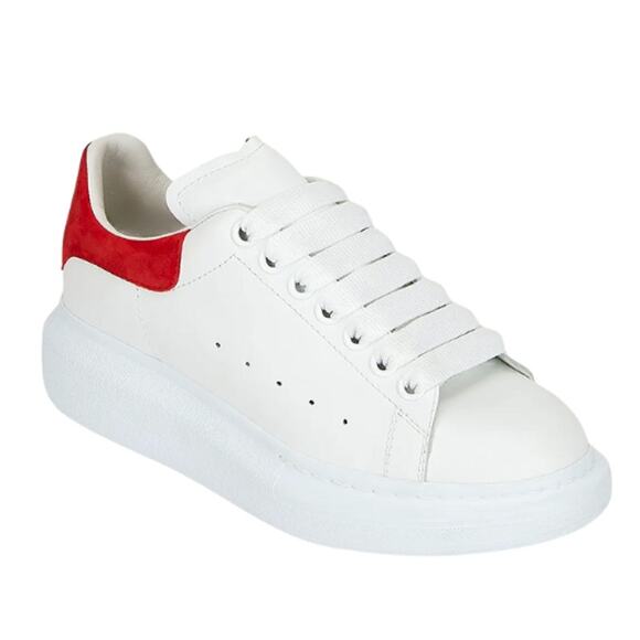 Alexander McQueen Shoes - Alexander McQueen Oversized Sneakers in White & Red Lust – EUC Size US 8.5